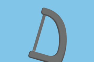 فحم الخيزران المسطح